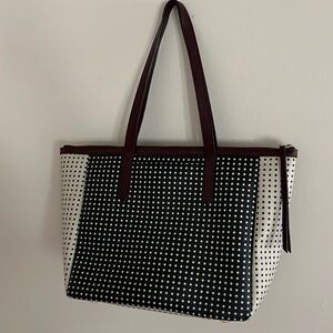 Fossil bag - polka dot leather